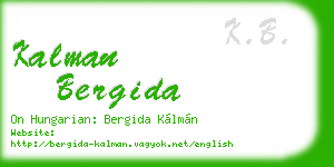 kalman bergida business card