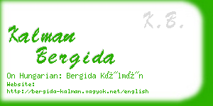 kalman bergida business card